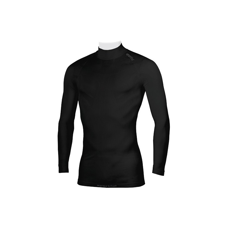 Sportful 2nd Skin Active 100 Långärmad T-SHIRT Hög krage svart Sportful 2nd Skin Active 100 Långärmad T-SHIRT Hög krage svart